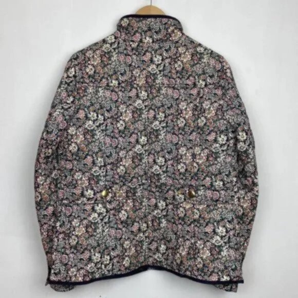 J.Crew x Liberty S Quilted Downtown Field Jacket Floral White Garden Print - Picture 12 of 12